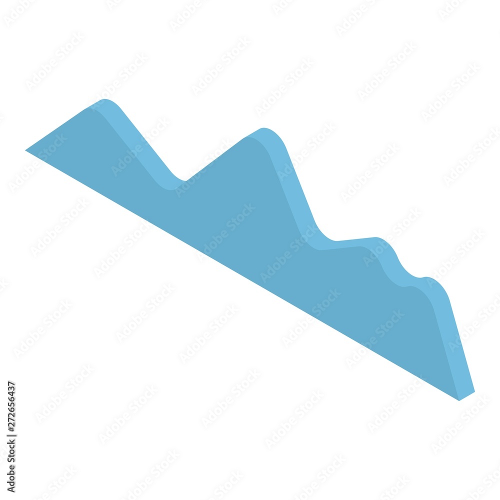 Poster diagram icon. isometric of diagram vector icon for web design isolated on white background