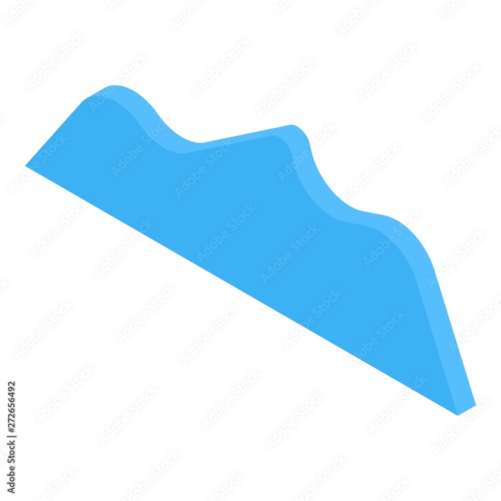 Poster graph icon. isometric of graph vector icon for web design isolated on white background