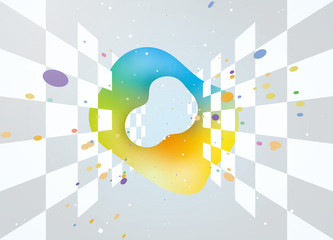 背景素材　グラデーション　図形