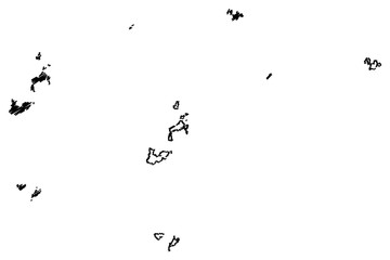 Lienchiang County (Administrative divisions of Taiwan, Republic of China, ROC, Counties) map vector illustration, scribble sketch Matsu Islands map....