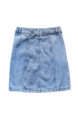 Denim skirt isolated