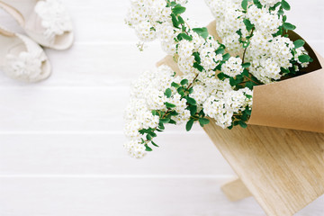 Bouquet of white flowers 