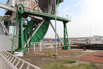 at the port of saint-nazaire (france) 