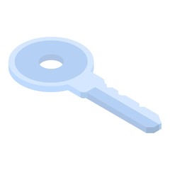 Safe key icon. Isometric of safe key vector icon for web design isolated on white background