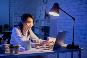 woman overtime work