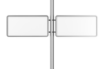 Obraz premium Two blank billboards, front view