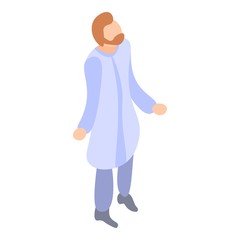 Chemistry scientific man icon. Isometric of chemistry scientific man vector icon for web design isolated on white background