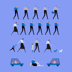 People with smartphones. Many women and men with phones or gadgets.