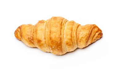 Französische Croissants isoliert auf Weißem Hintergrund