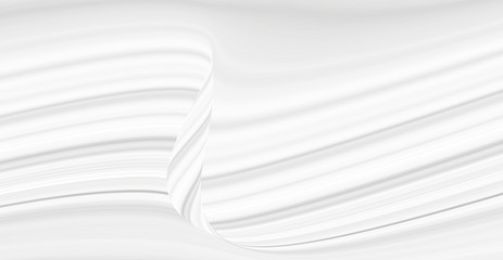 White background 3 d with elements of waves in a fantastic abstract design, the texture of the lines in a modern style for wallpaper. Light gray template for wedding ceremony or business presentation.