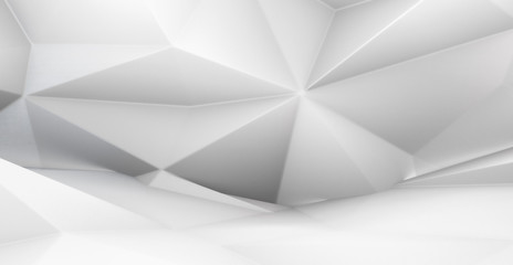 Fototapeta premium Streszczenie nowoczesny kolor futurystyczny wielokątny kształt trójkątnej powierzchni. Low poly czerwony i niebieski kryształ losowy wzór tła. Renderowanie 3d.