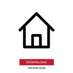 Home vector icon in modern style for web site and mobile app