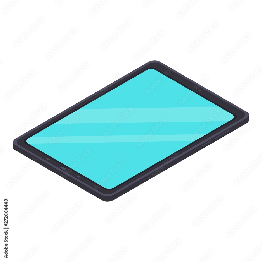Poster modern tablet icon. isometric of modern tablet vector icon for web design isolated on white backgrou