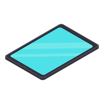 Modern tablet icon. Isometric of modern tablet vector icon for web design isolated on white background