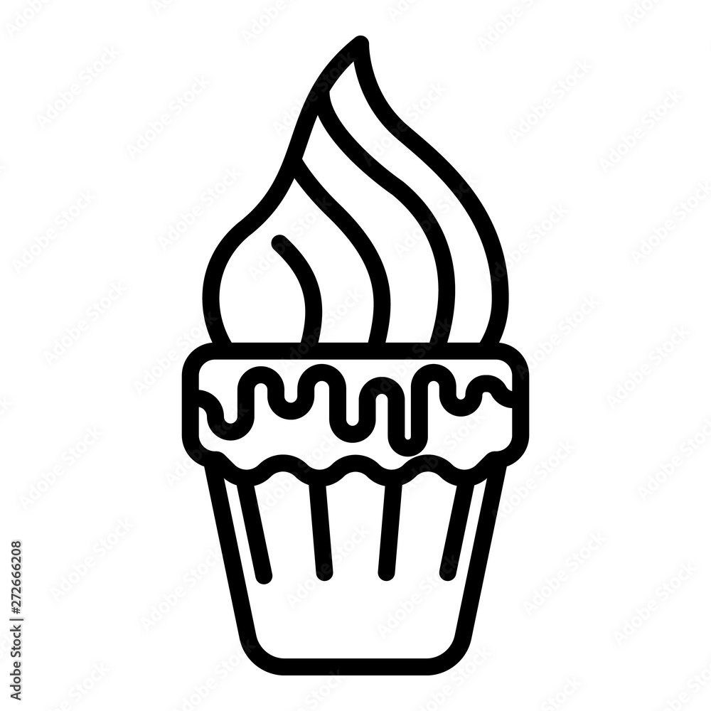Poster bakery meringue icon. outline bakery meringue vector icon for web design isolated on white backgroun