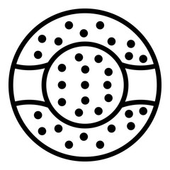 Zorb icon. Outline zorb vector icon for web design isolated on white background