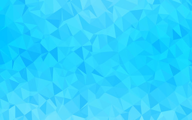 Fototapeta premium Jasny niebieski wektor świecący trójkątny szablon.