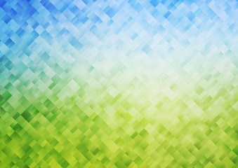 Light Blue, Green vector texture in rectangular style.