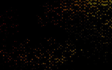 Light Yellow, Orange vector pattern with spheres.