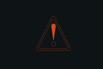 Warning sign insolated vector illustration 