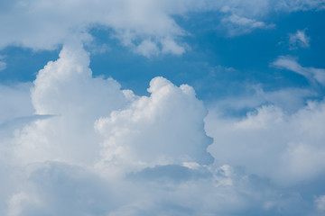 beautiful blue sky and white clouds