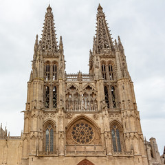 Fototapeta premium Towers of the facade of the Royal door