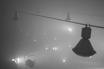 Professional film plan lighting.