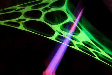 Abstract illumination of colorful lights.
