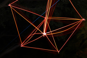 Abstract illumination of colorful lights.