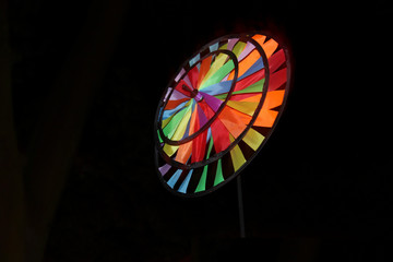 Abstract illumination of colorful lights.