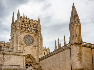 Upper towers of main facade