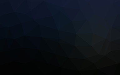 Obraz premium Dark BLUE vector triangle mosaic texture.