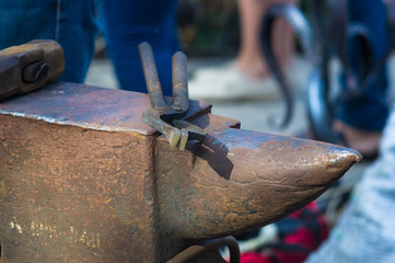blacksmith tools and fixtures for hand forged metal