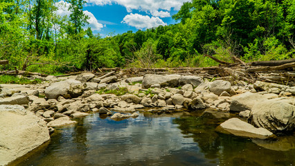 rocky river bed