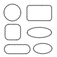 hand drawn and doodle frames and labels for card decoration