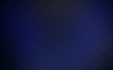 Dark BLUE vector polygon abstract layout.