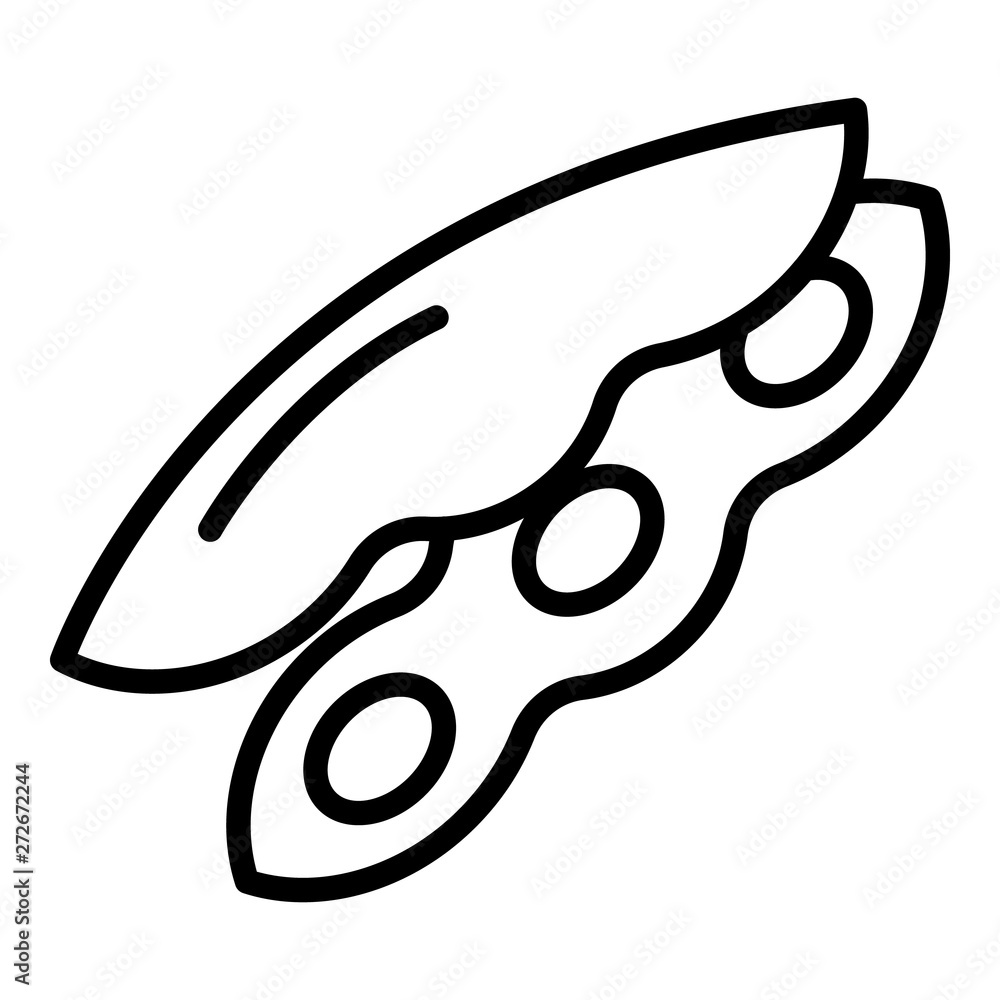 Aufkleber peas icon. outline peas vector icon for web design isolated on white background