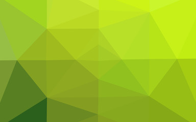 Light Green vector polygonal template.