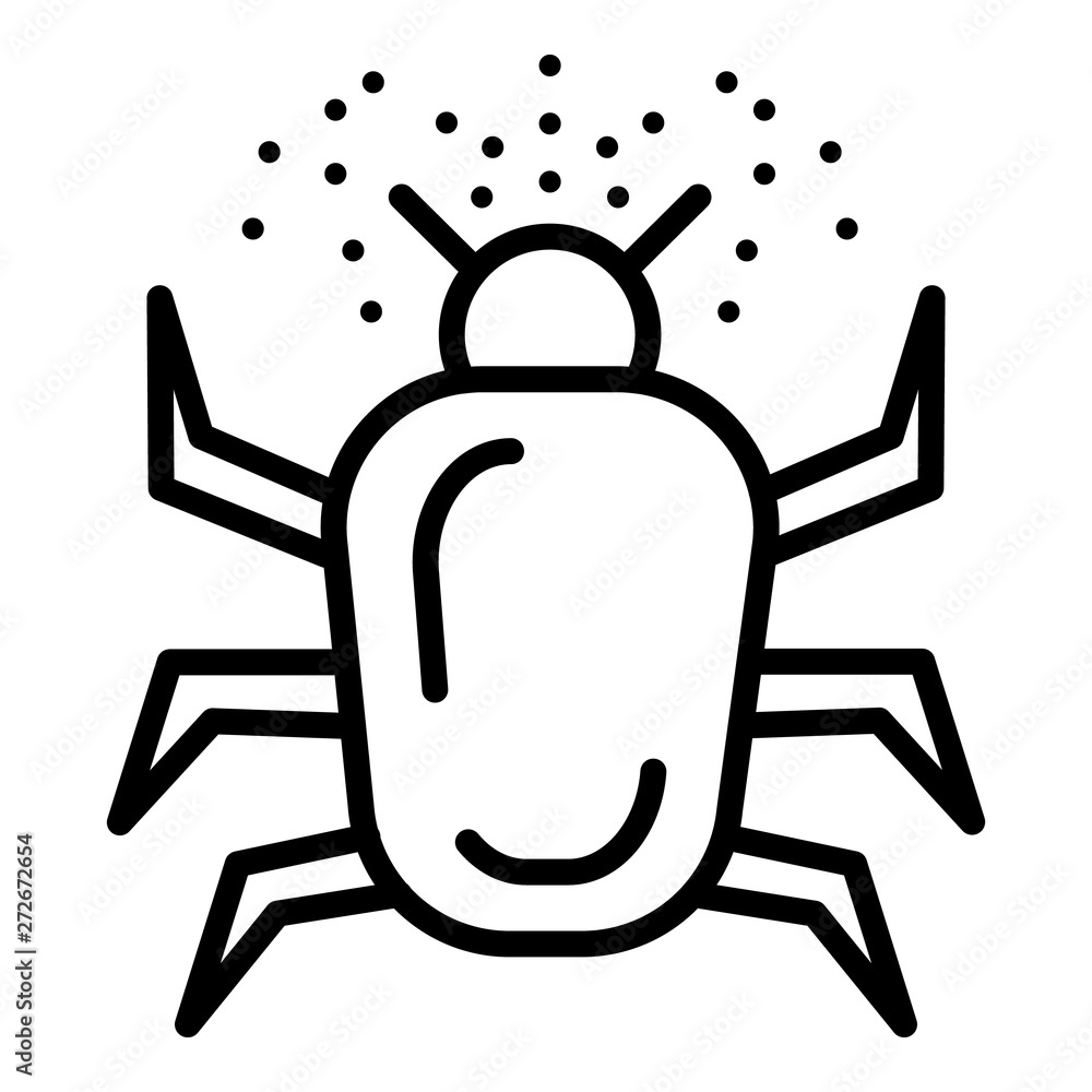 Poster allergy bug icon. outline allergy bug vector icon for web design isolated on white background