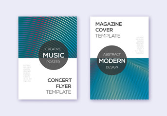 Modern cover design template set. Red white blue a