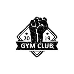 vintage badges of boxing club, emblems and logo design