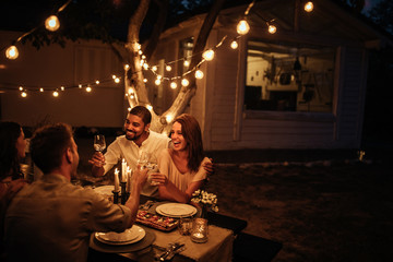 Dinner with friends is always a great idea