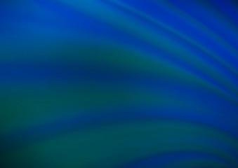 Dark BLUE vector glossy bokeh pattern.