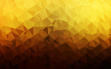 Dark Orange vector triangle mosaic cover.