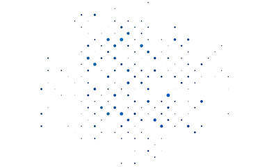 Light BLUE vector template with circles.