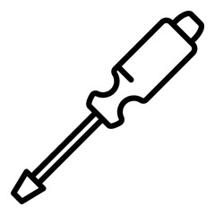 Phillips screwdriver icon. Outline phillips screwdriver vector icon for web design isolated on white background