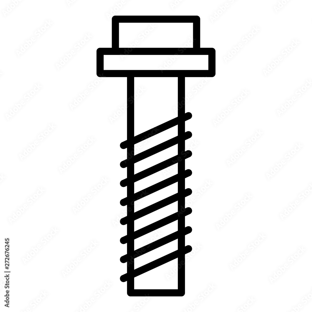 Aufkleber engine bolt icon. outline engine bolt vector icon for web design isolated on white background