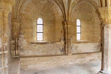Fototapeta na wymiar Grammont priory in Saint-Prouant (France)