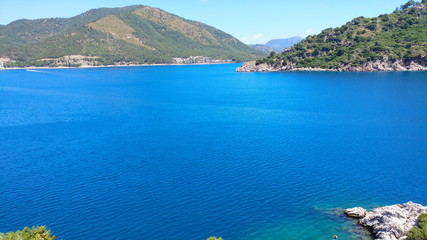 view on the Aegean sea in Ichmeler near Marmaris, Turkey