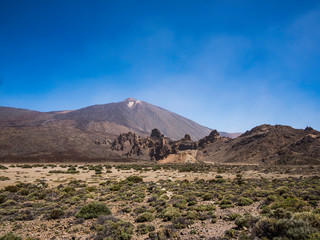 Beautiful landscape of Teide National Park in Tenerife Canary Islands Spain